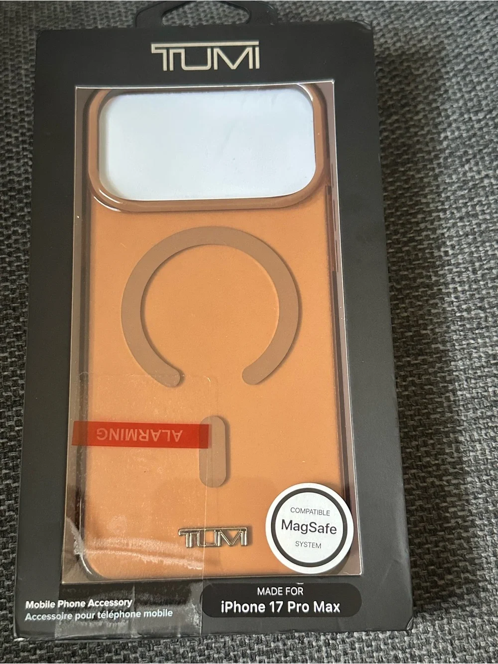 TUMI iPhone 17 Pro Max Clear MagSafe Case Transparent NIB